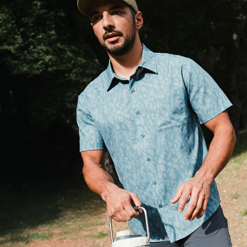 Men's AirExchange Perforated Short-Sleeve Shirt, Marmot Men's AirExchange Perforated Short-Sleeve Shirt lifestyle