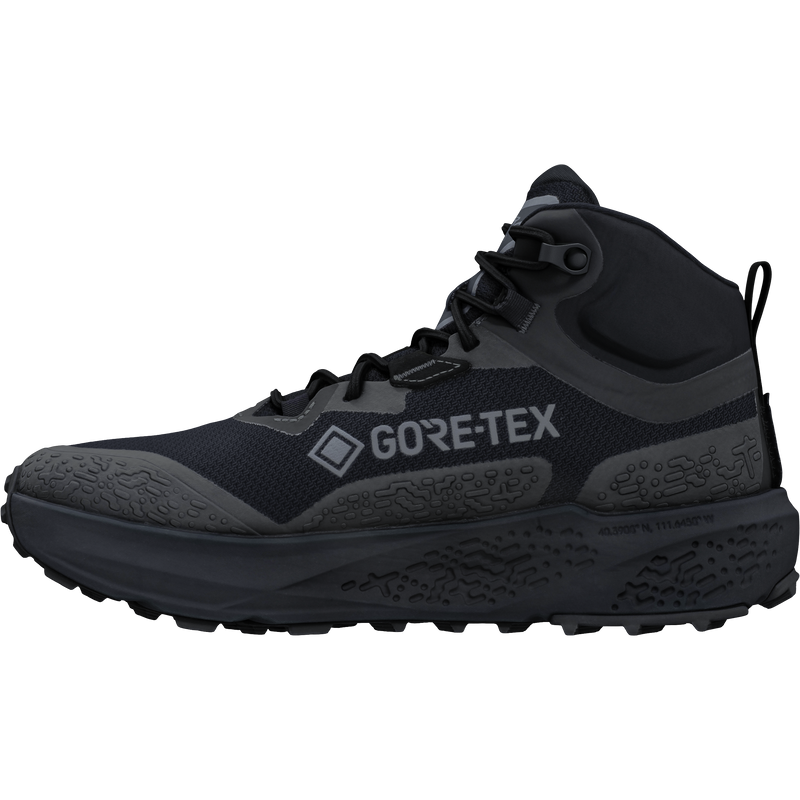 Men's Timp 6 Mid GTX, Altra Men's Timp 6 Mid GTX in 001-Black/Black inside right profile