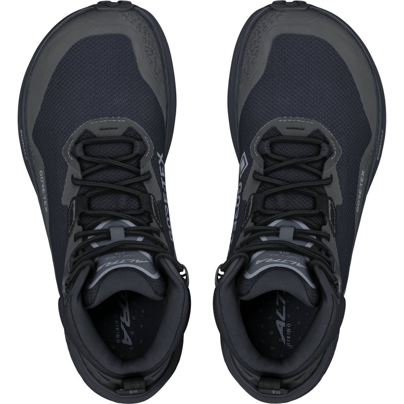 Men's Timp 6 Mid GTX, Altra Men's Timp 6 Mid GTX in 001-Black/Black pair top