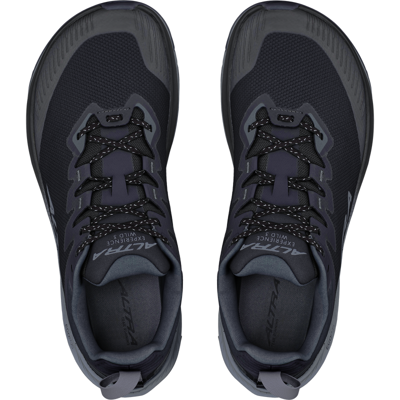 Men's Experience Wild 3, Altra Men's Experience Wild 3 in 001-Black/Black pair top