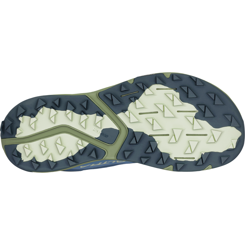 Women's Experience Wild 3, Altra Women's Experience Wild 3 in 442-Dark Blue bottom of right shoe