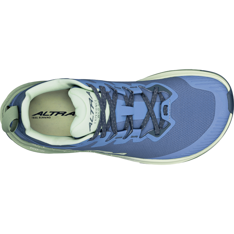 Women's Experience Wild 3, Altra Women's Experience Wild 3 in 442-Dark Blue top of right shoe