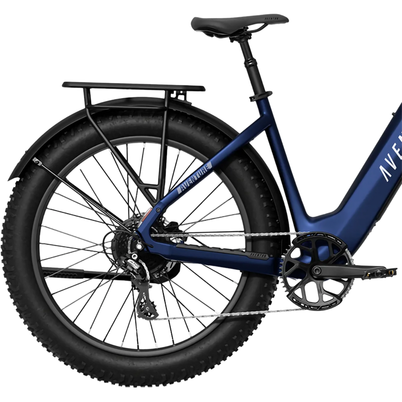 Aventure 3 Step Through Ebike, Aventon Aventure 3 Step Through Ebike in Cobalt Blue back right