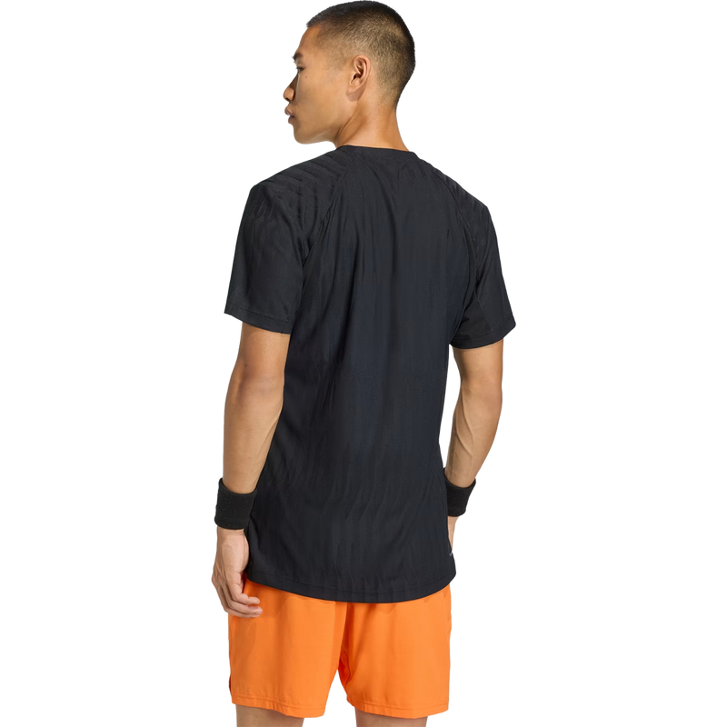 Men's FreeLift Tee, Adidas Men's FreeLift Tee in Black back view on model