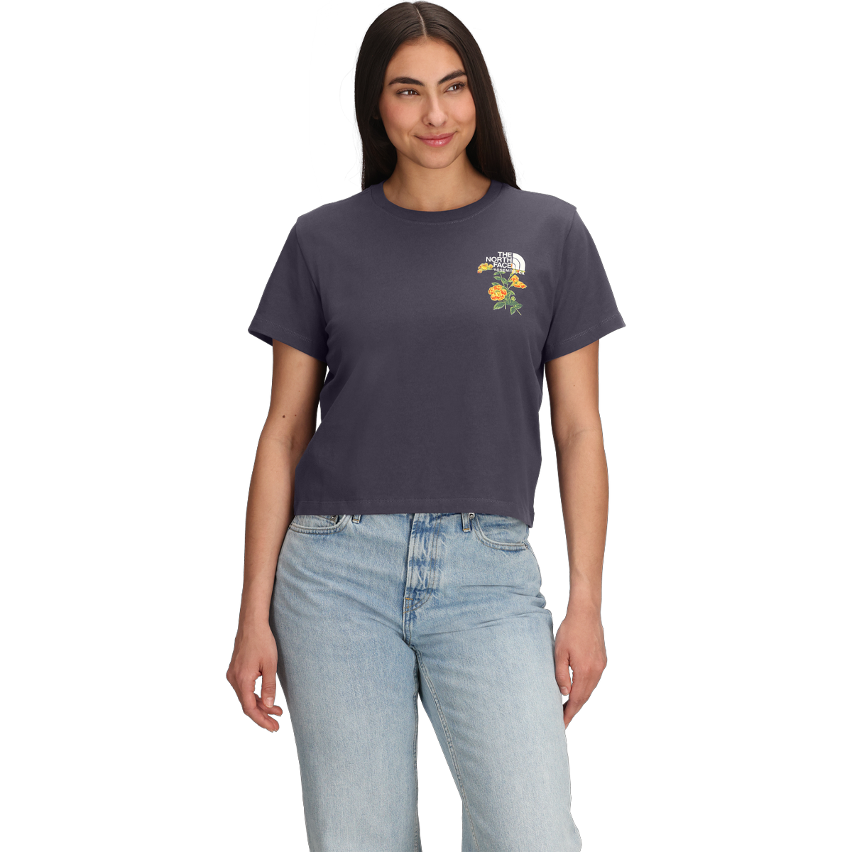Women's Flora Embroidered Regular Short Sleeve Tee alternate view