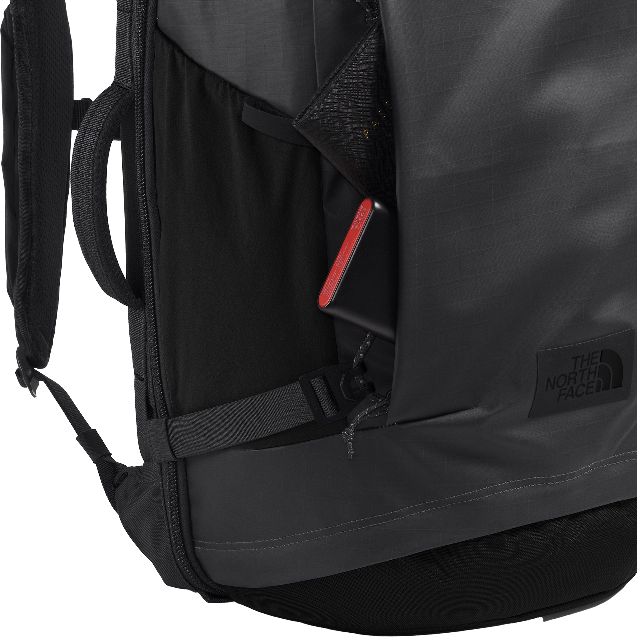 north face backpack travel bag The North Face Base Camp Voyager Pro Travel Pack: Anthracite Grey/Black