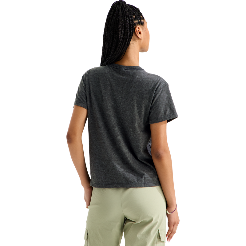 Women's Tri-Blend Pocket Tee, The North Face Women's  Tri-Blend Pocket Tee in Black Heather back view
