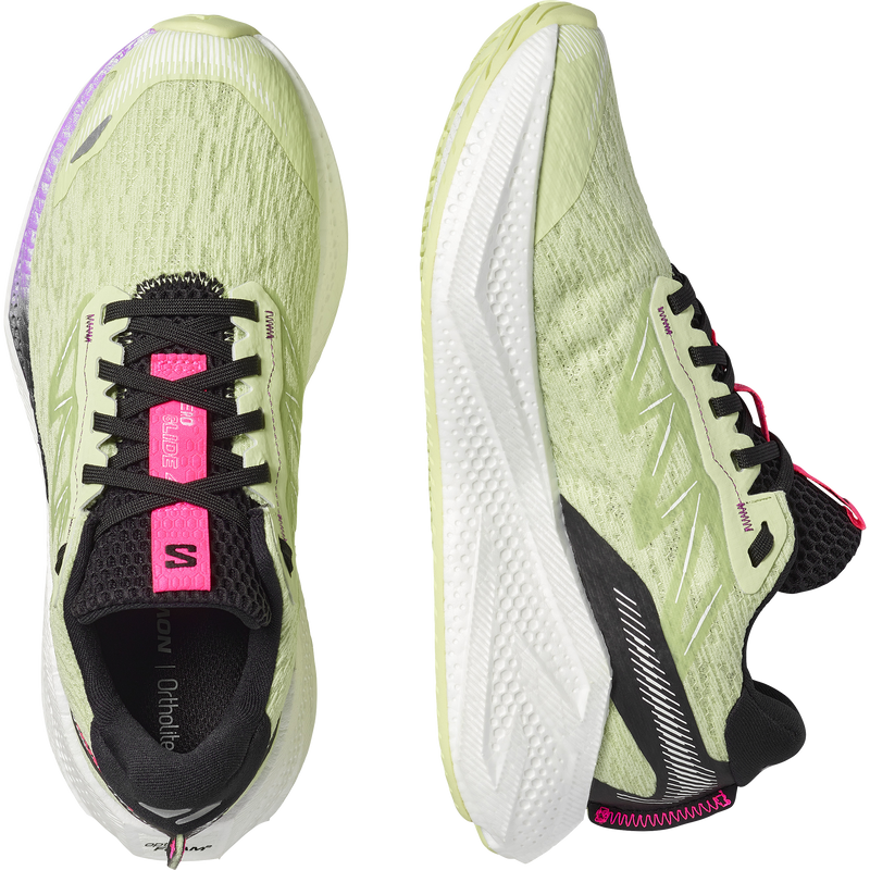 Women's Aero Glide 4, Salomon Women's Aero Glide 4 in Butterfly/White/Black top and inside right