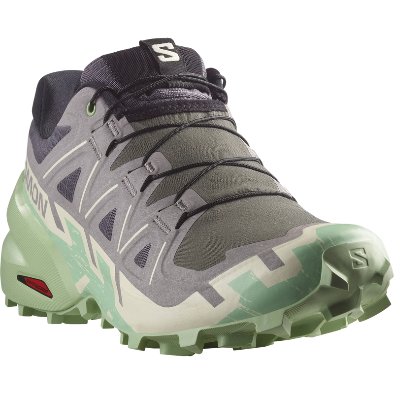 Women's Speedcross 6, Salomon Women's Speedcross 6 in Castlerock/Vanilla Ice front right