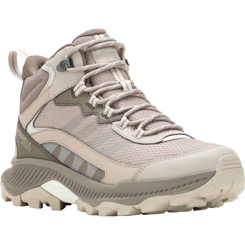 Women's Speed Strike 2 Mid Waterproof, Merrell Women's Speed Strike 2 Mid Waterproof in Stone front right