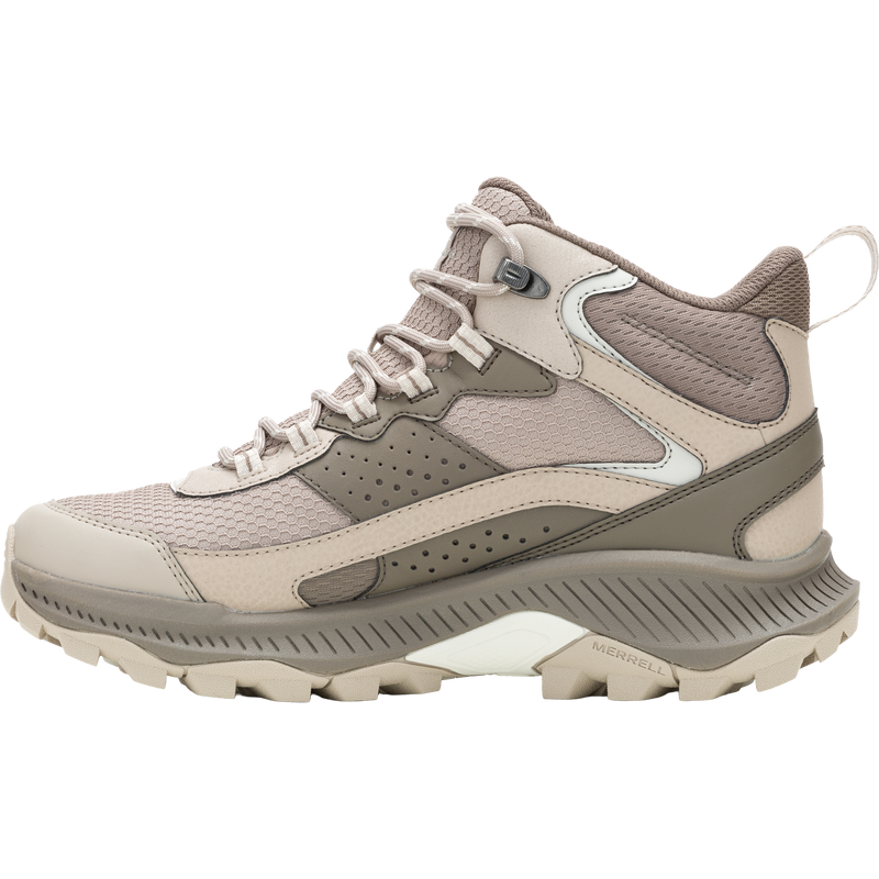 Women's Speed Strike 2 Mid Waterproof, Merrell Women's Speed Strike 2 Mid Waterproof in Stone left profile
