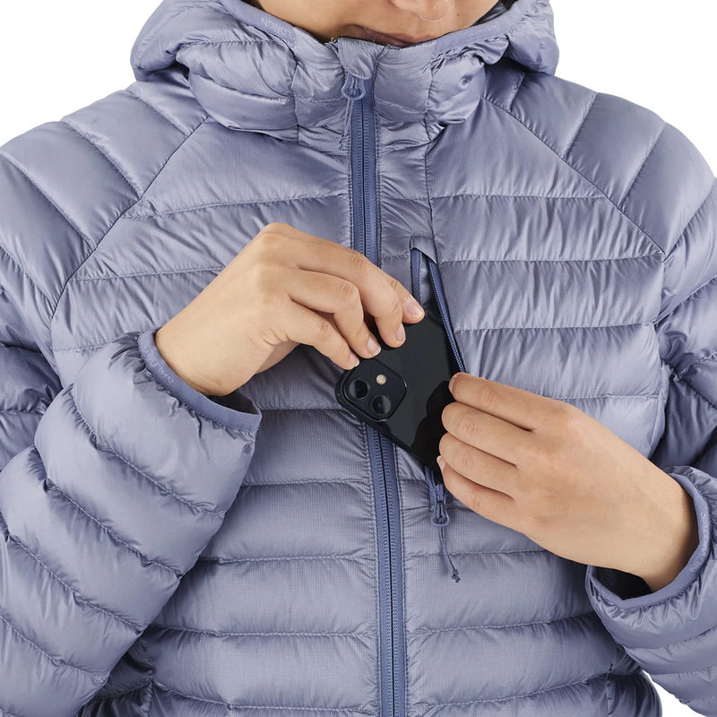 Women's Elixir Micro Down Hoody, Women's Elixir Micro Down Hoody chest pocket