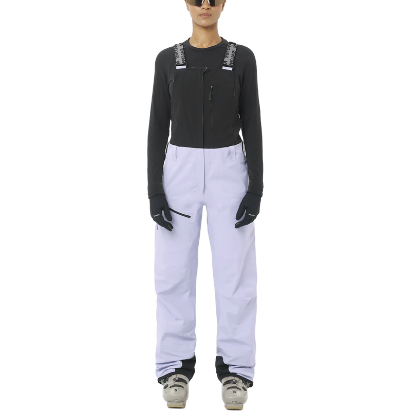 Women's Moon Patrol Gore-Tex Bib, Salomon Women's Moon Patrol Gore-Tex Bib front