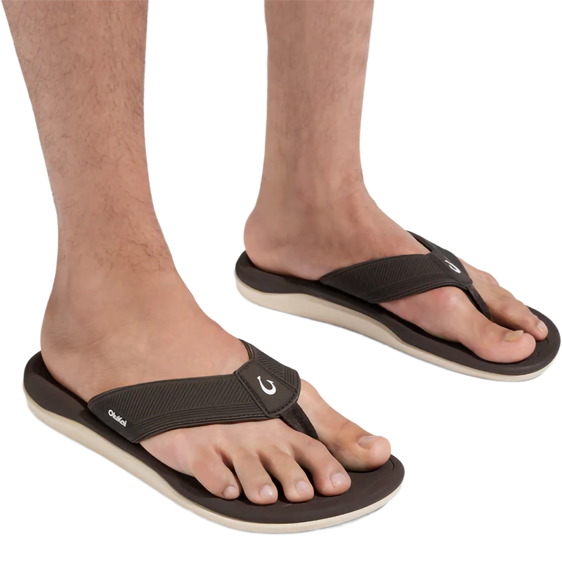 Ahi Kai, Olukai Ahi Kai in 4848-Dark Java/Dark Java on model right