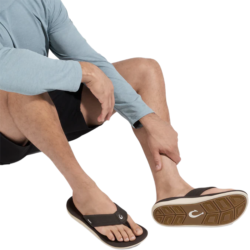 Ahi Kai, Olukai Ahi Kai in 4848-Dark Java/Dark Java on model sitting