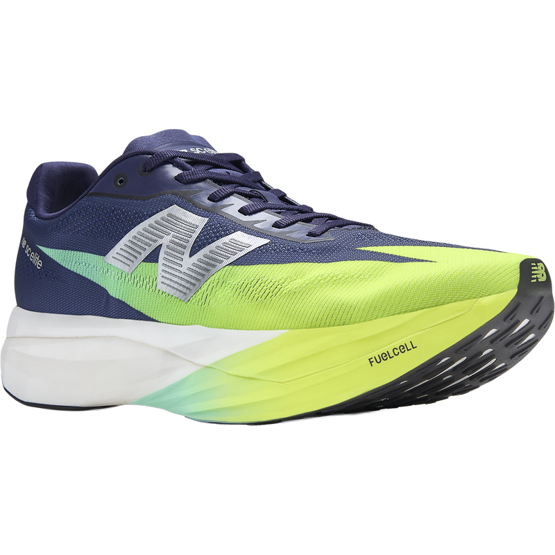 Men's FuelCell SuperComp Elite v5, New Balance Men's FuelCell SC Elite v5 in 79H-Boysenberry/Afterglow right front
