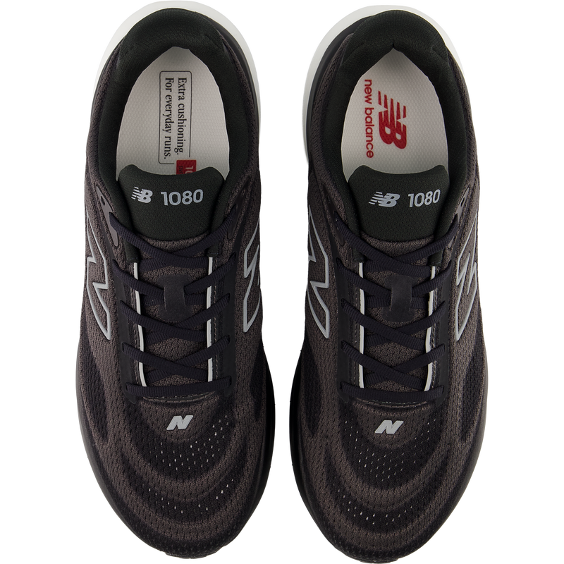 Men's 1080 v15, New Balance Men's 1080 v15 in FR-Black/Slate Grey pair top