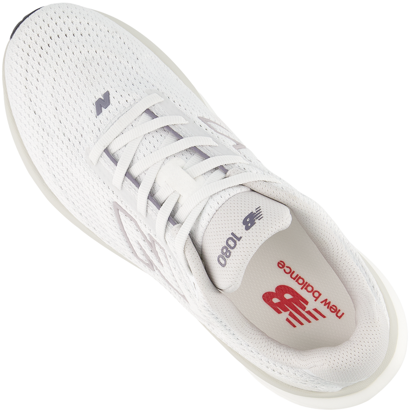 Women's 1080 v15, New Balance Women's 1080 v15 in DL-NB 103 White/Truffle Salt top right shoe