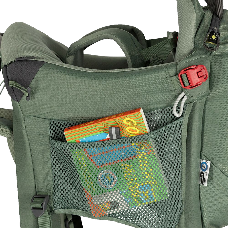 Poco Premium Child Carrier with Rain Cover, Osprey Poco Premium Child Carrier Side Pocket