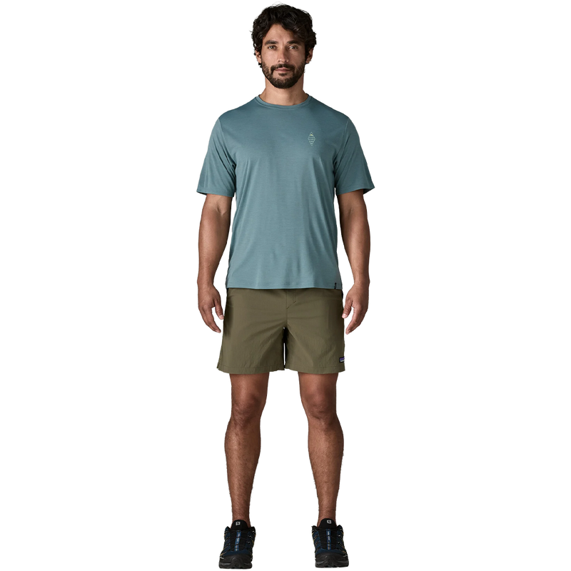 Men's Baggies Lights, Patagonia Baggies Lights in Basin Green full body model