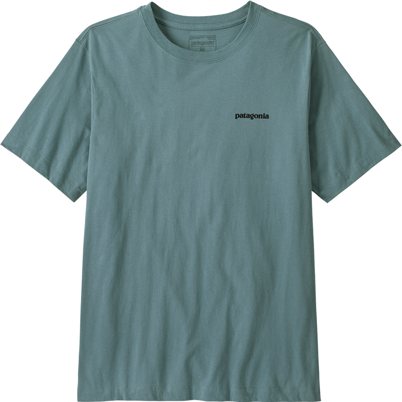 Men's P-6 Logo Shirt, Patagonia Men's P-6 Logo Shirt in Blue Sage front view