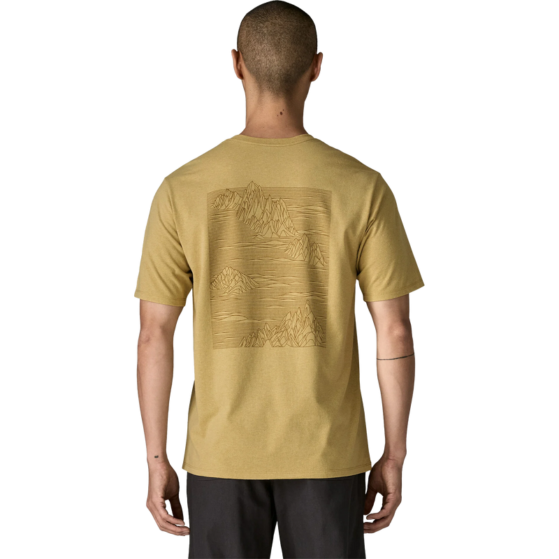Men's Strataspire Responsibili-Tee, Patagonia Men's Strataspire Responsibili-Tee Back on Model