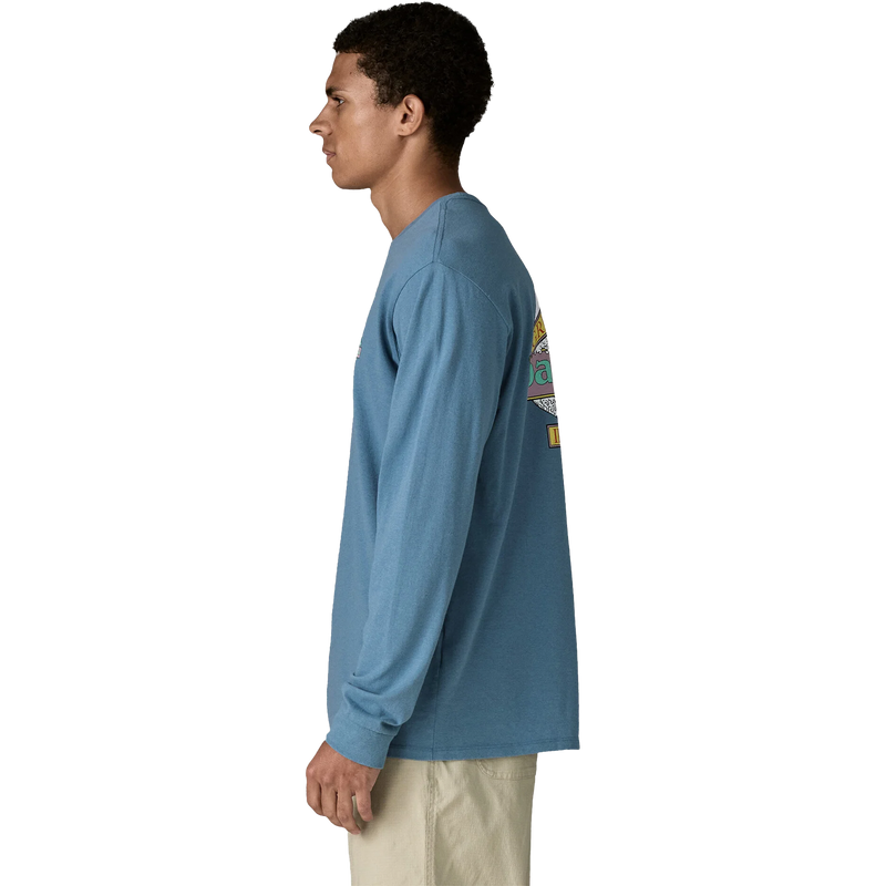 Men's Longsleeve Great Waves Responsibili-Tee, Patagonia Men's Longsleeve Great Waves Responsibili-Tee Side