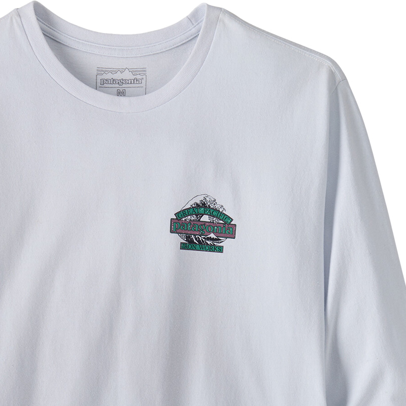 Men's Longsleeve Great Waves Responsibili-Tee, Patagonia Men's Longsleeve Great Waves Responsibili-Tee Front Graphic