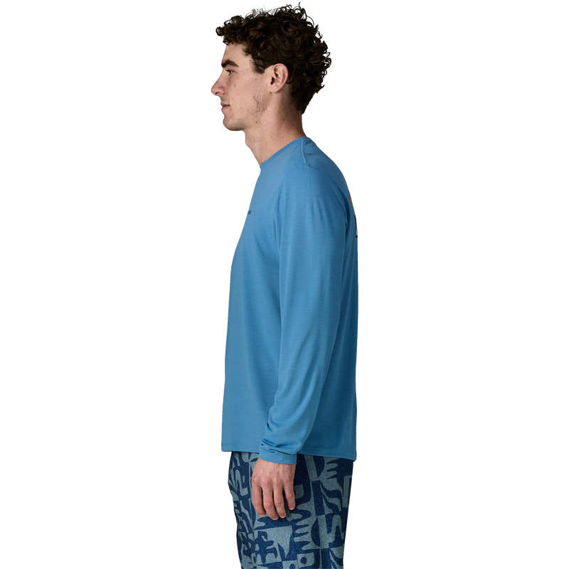 Men's Longsleeve Capilene Cool Daily Graphic Shirt, Patagonia Men's Longsleeve Capilene Cool Daily Graphic Shirt Side
