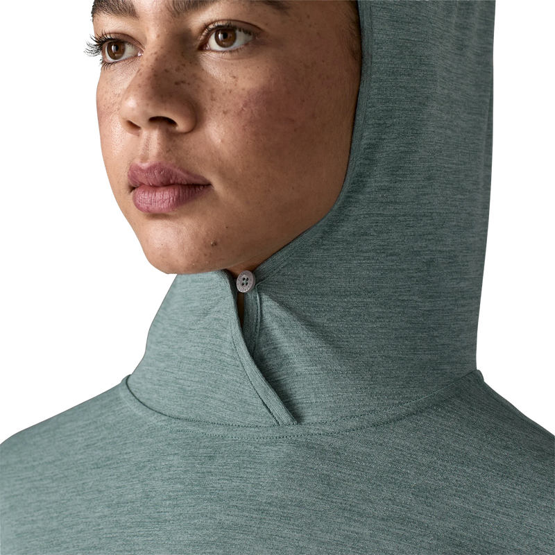 Women's Capilene Cool Sun Hoody, Patagonia Women's Capilene Cool Sun Hoody Neck Button