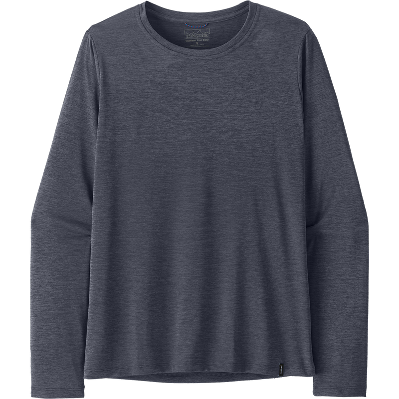 Patagonia Women's Long Sleeve Capilene Cool Daily Shirt in SBLX-Smolder Blue X-Dye