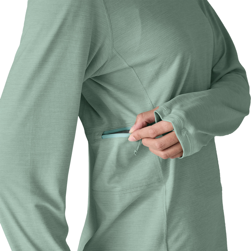 Women's Long Sleeve Capilene Cool Sun Shirt, Patagonia Women's Long Sleeve Capilene Cool Sun Shirt Side Pocket