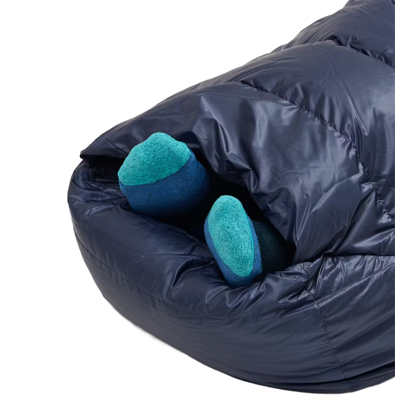 Wraptor 15 Down Short, Marmot Wraptor 15 Down in 3717-Clear Blue/Arctic Navy open foot