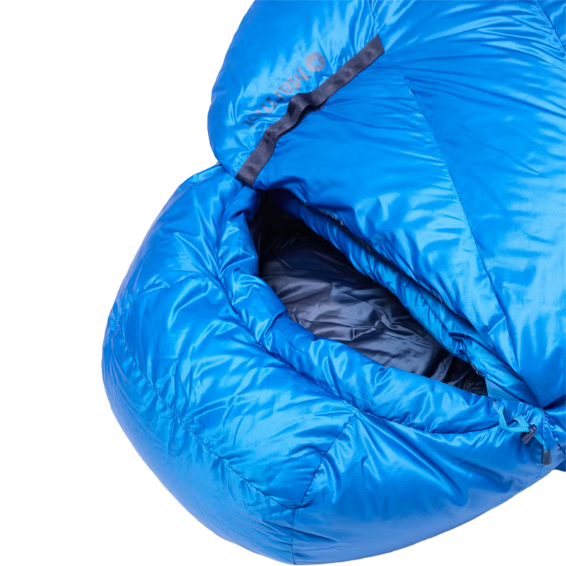 Wraptor 15 Down Short, Marmot Wraptor 15 Down in 3717-Clear Blue/Arctic Navy hood