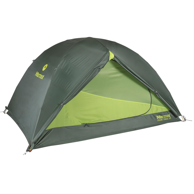 Crane Creek 3 Person Tent, Marmot Crane Creek 3P rainfly open
