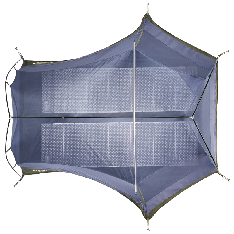 Trailfin 2P, Marmot Trailfin 2P in 42487-Olive Grove/Nori tent body top
