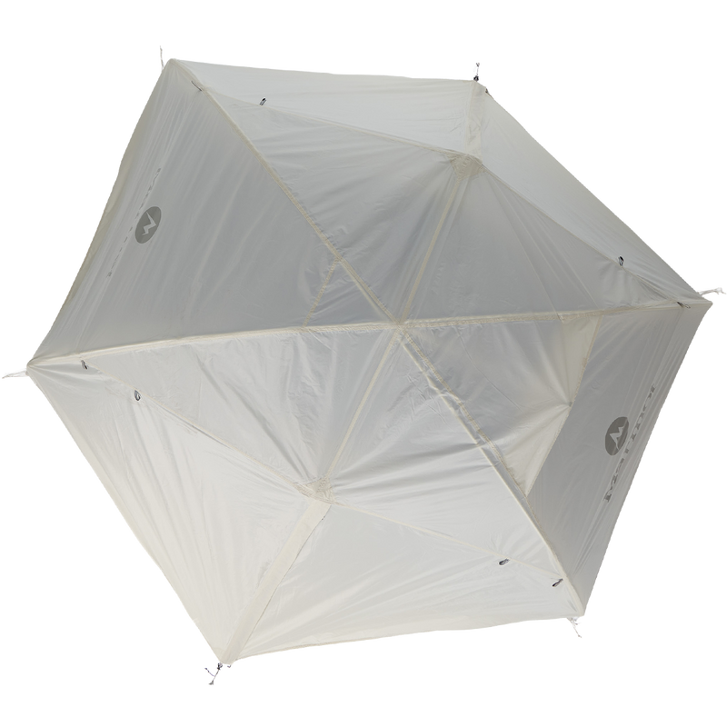 Tungsten UL 2-Person Tent, Marmot Tungsten UL 2P top view rainfly on