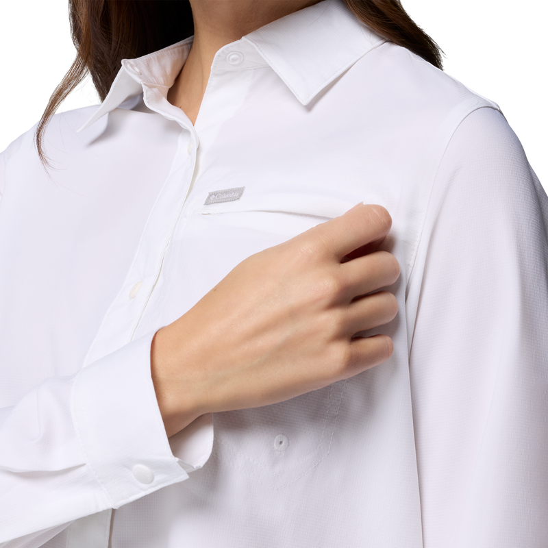 Women's Silver Ridge II Utility Long Sleeve Shirt, Columbia Women's Silver Ridge II Utility Long Sleeve Shirt Chest Pocket