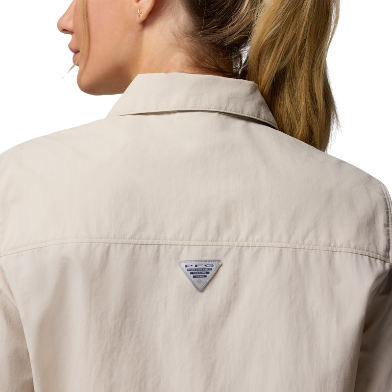 Women's Open Water Short Shirt, Columbia Women's Open Water Short Shirt Back Logo