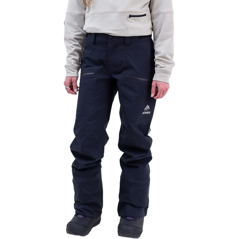 Women's Shralpinist Stretch Recycled 3L Pant, Jones Snowboards Women's Shralpinist Stretch Recycled 3L Pant in Stealth Black front