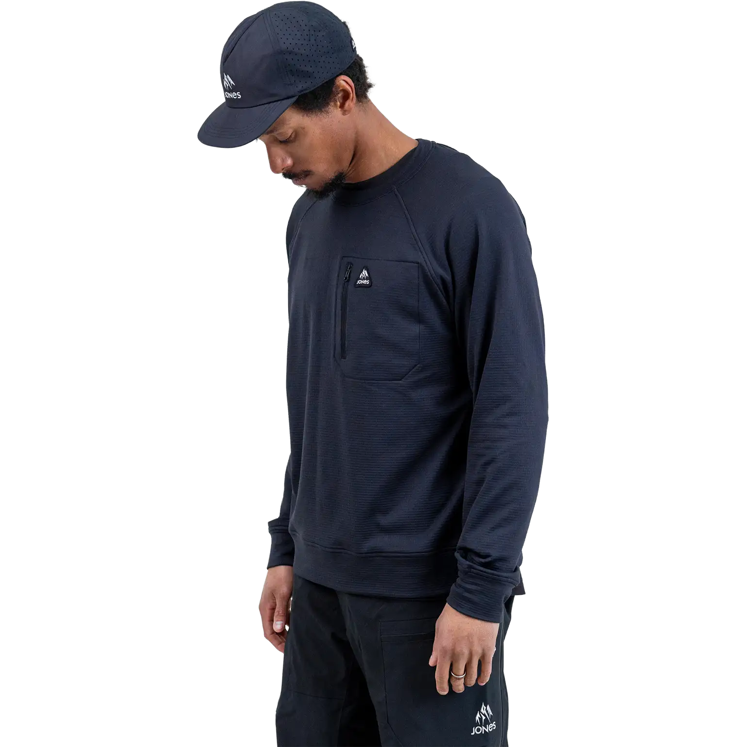 Flagship Recycled Grid Fleece Crew alternate view