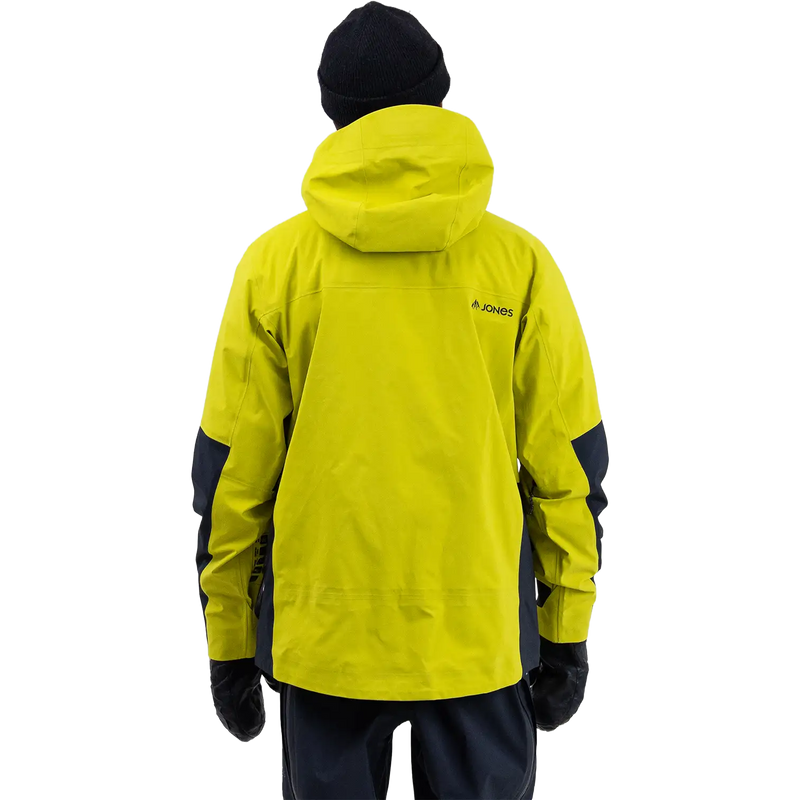 Men's Shralpinist Gore-Tex Recycled 3L Jacket, Jones Snowoard Shralpinist Gore-Tex Recycled 3L Jacket in Lime Green back