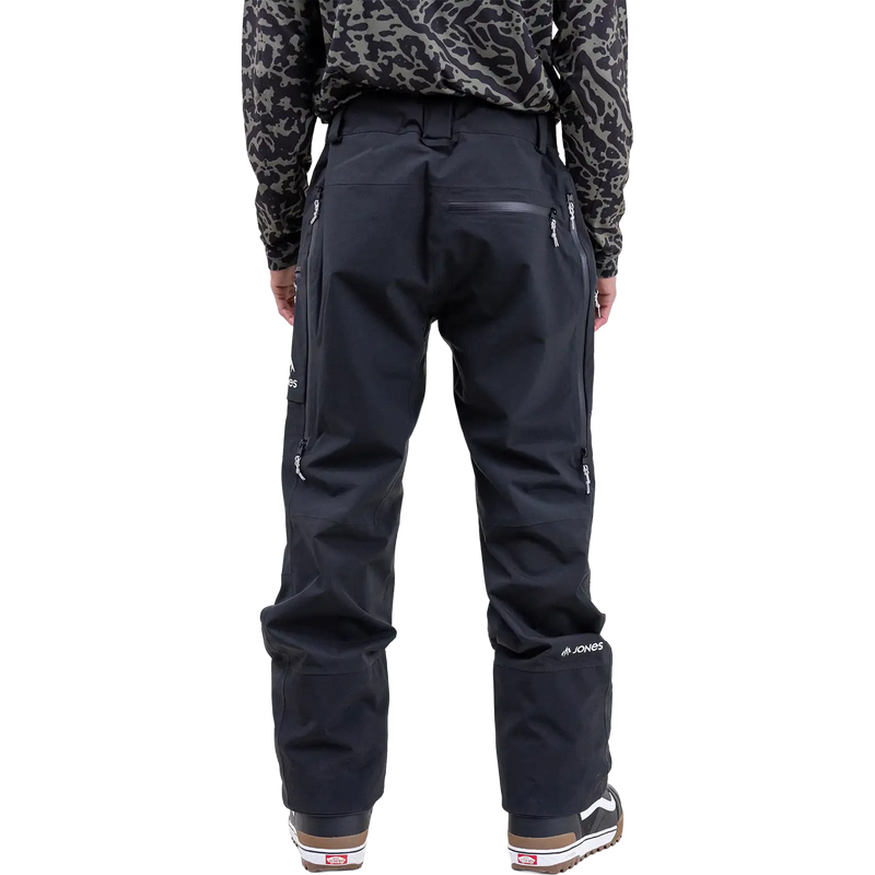 Men's MTN Surf Recycled Pant, Jones Snowboards Men's MTN Surf Recycled Pant in Stealth Black back