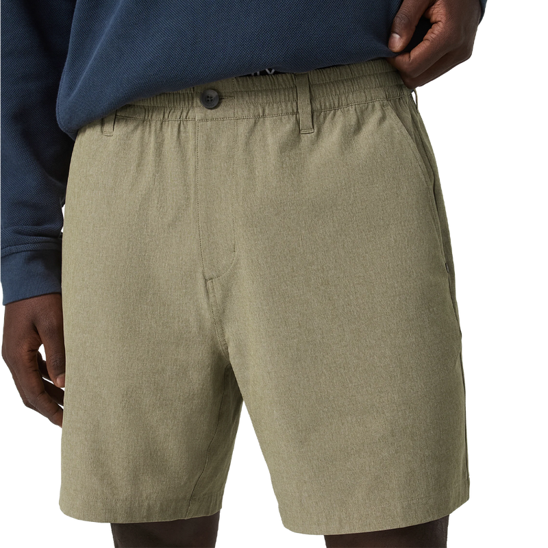Men's Aim E-Waist Short Classic 7", Vuori Men's Aim Elastic Waist Short 7" front detail
