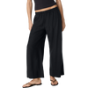 Vuori Women's Trestles Twill Everyday Crop Wideleg in Black