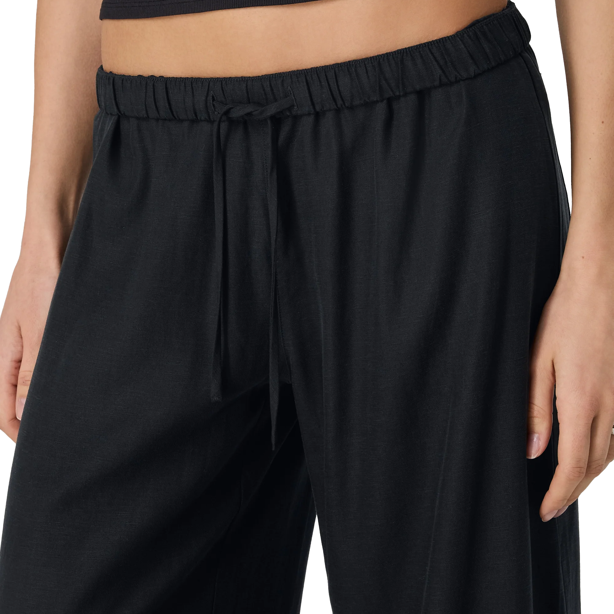 Vuori Women's Trestles Twill Everyday Crop Wideleg Waist Line