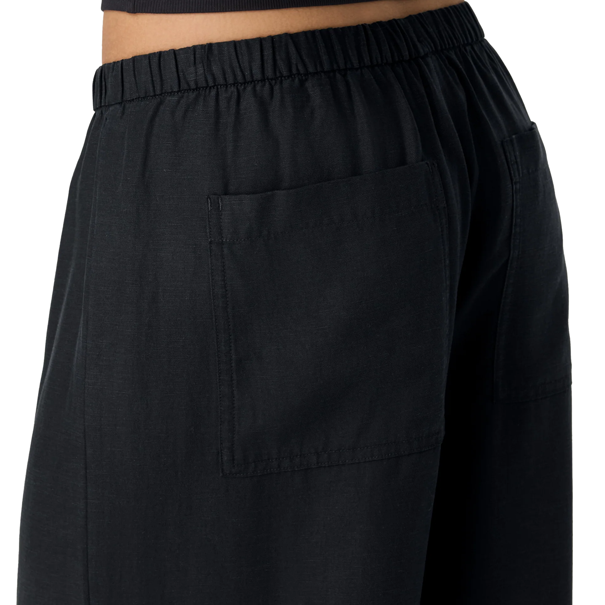 Vuori Women's Trestles Twill Everyday Crop Wideleg Back Pocket