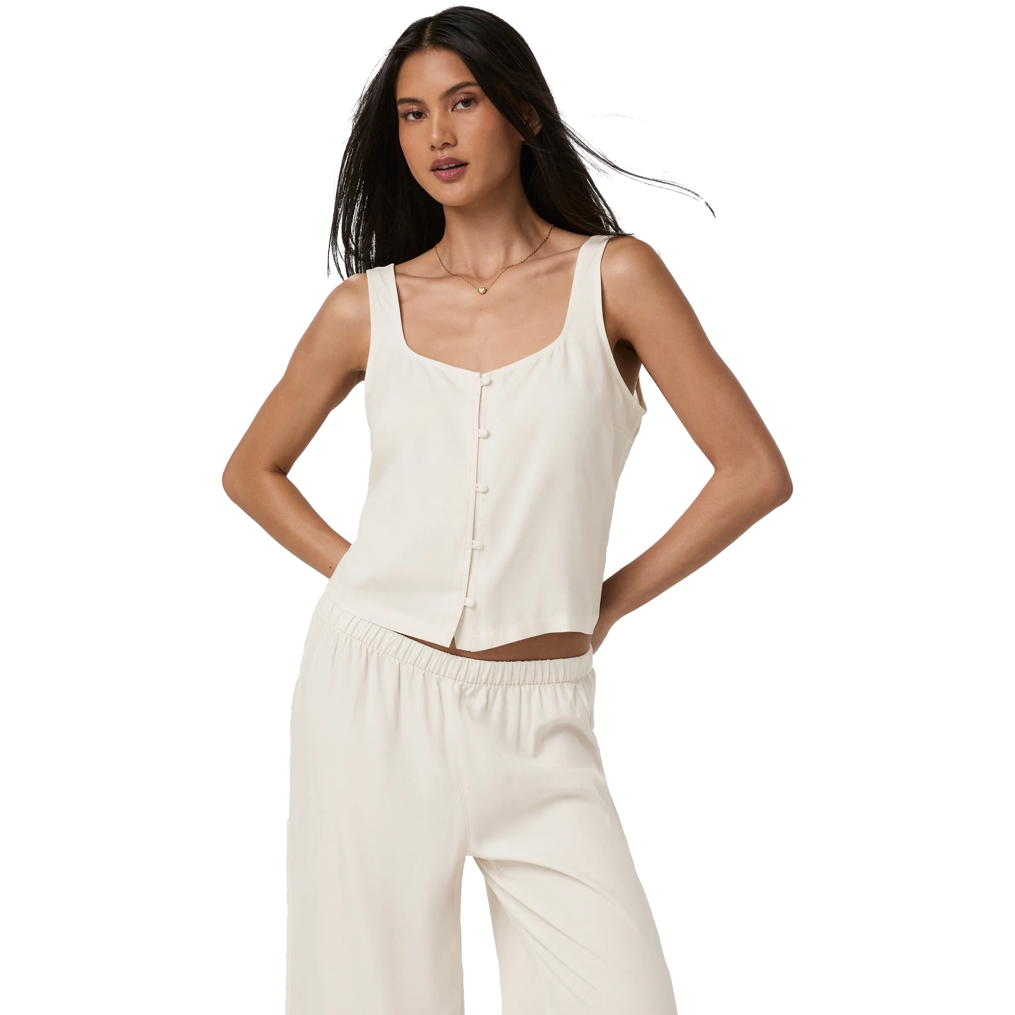Women's Trestles Button Front Top alternate view