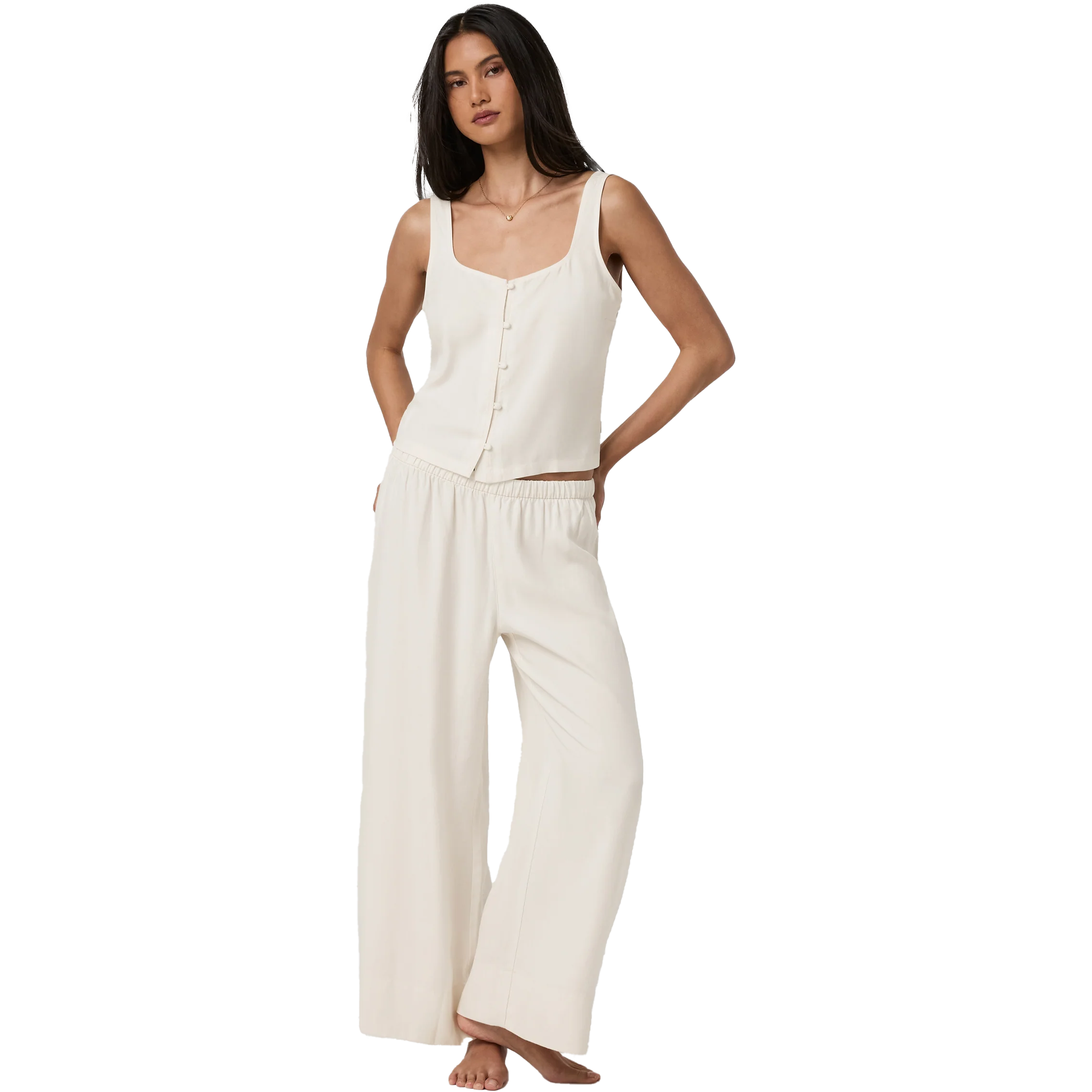 Women's Trestles Button Front Top alternate view
