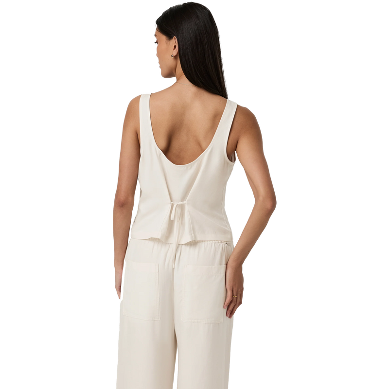 Women's Trestles Button Front Top, Vuori Women's Trestles Button Front Top Back